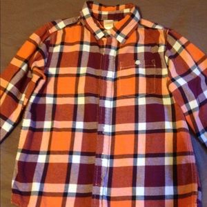 Boys Gymboree flannel shirt size 7-8